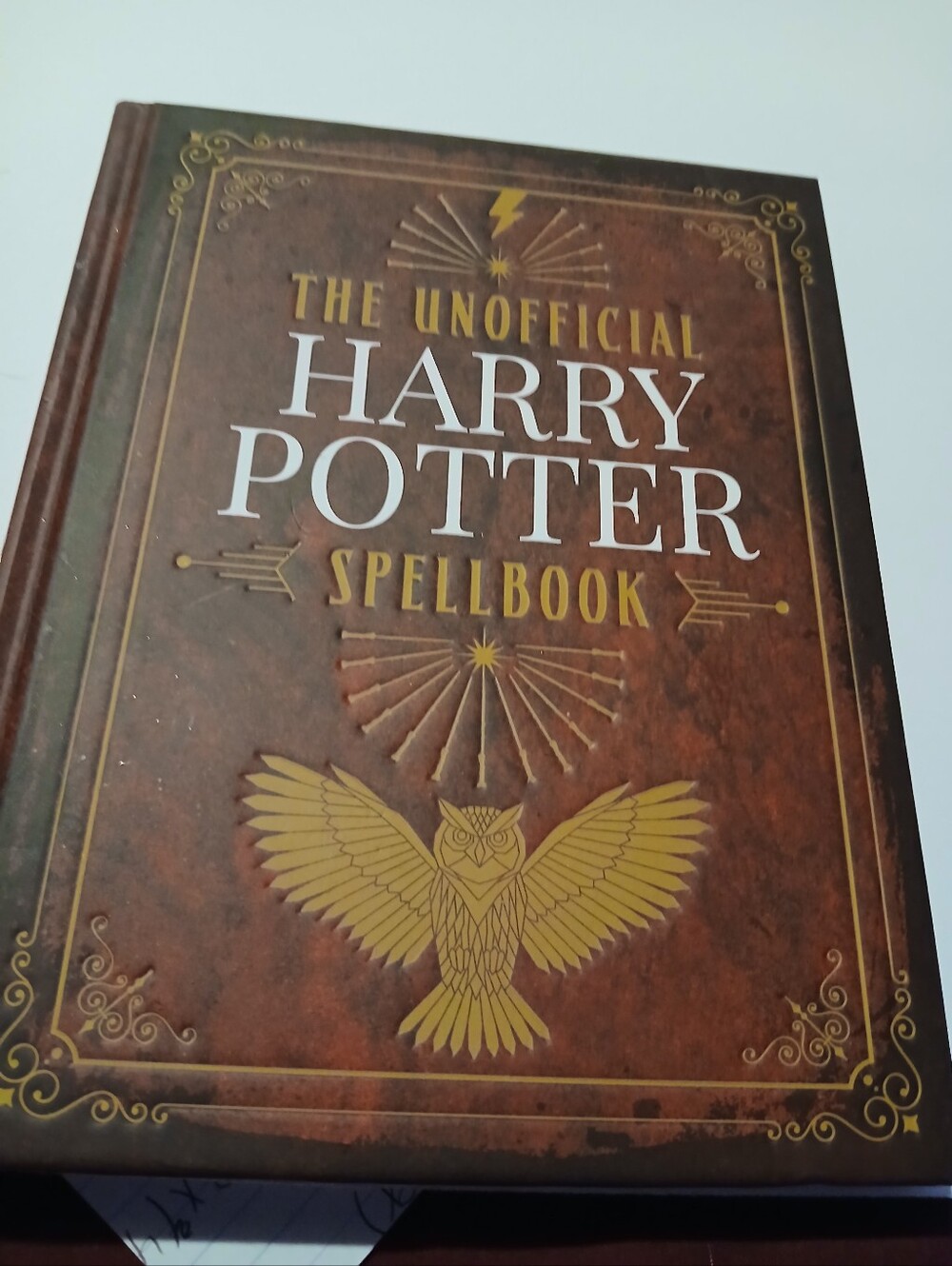 The Unofficial Harry Potter Spellbook — Brown & Gold Hardcover Journal